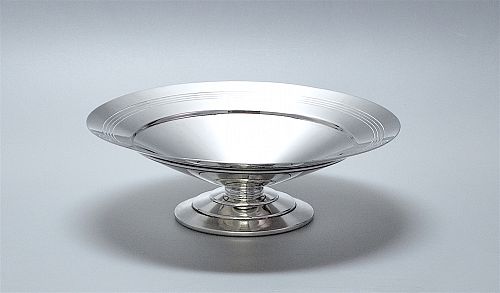 工芸品 MAPPIN & WEBB MAPPIN PLATE Pedestal Bowl Keith Murray for Mappin & Webb Art Deco silver plated footed